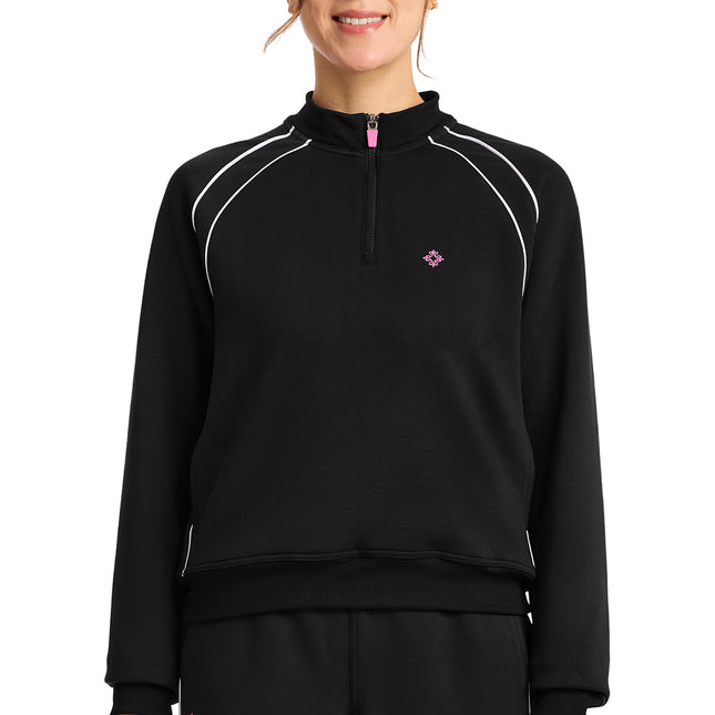 Med Couture Amp Scuba Half Zip Jacket MC328 - Black