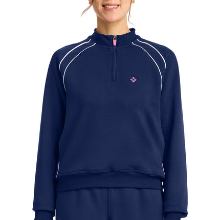 Med Couture Amp Scuba Half Zip Jacket MC328 - Navy