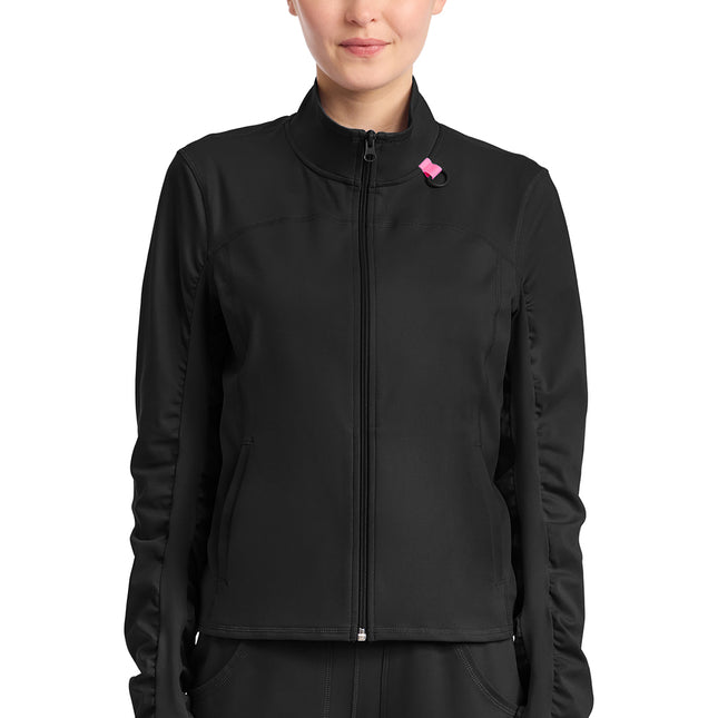 Med Couture Amp Knit Warm Up Jacket MC350 - Black