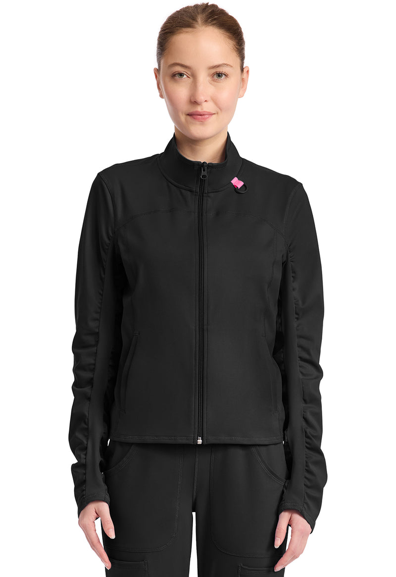 Med Couture Amp Knit Warm Up Jacket MC350 - Black