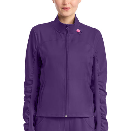 Med Couture Amp Knit Warm Up Jacket MC350 - Galactic Purple