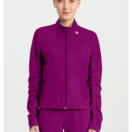 Med Couture Amp Knit Warm Up Jacket MC350 - Plum Royale