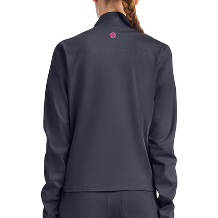 Med Couture Amp Knit Warm Up Jacket MC350 - Pewter
