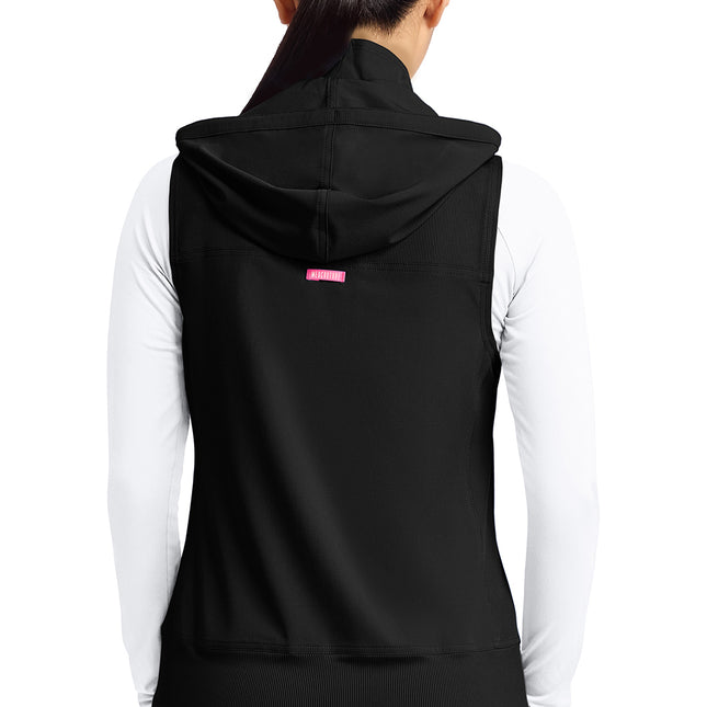Med Couture Amp Women's 4-Pocket Zip Front Vest MC500 - Black