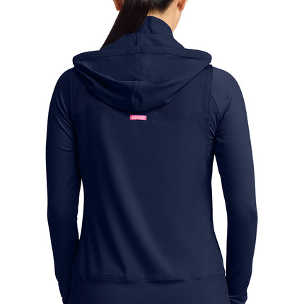 Med Couture Amp Women's 4-Pocket Zip Front Vest MC500 - Navy