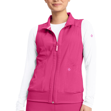 Med Couture Amp Women's 4-Pocket Zip Front Vest MC500 - Pink Power