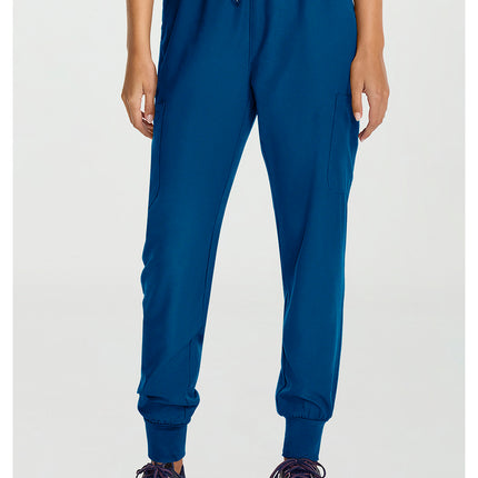 Med Couture Insight Women's Zip Front Jumpsuit MC510 - Ocean Abyss