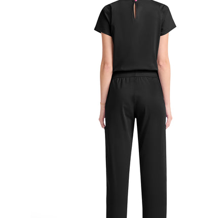 Med Couture Amp Knit V-Neck Jumpsuit MC550 - Black