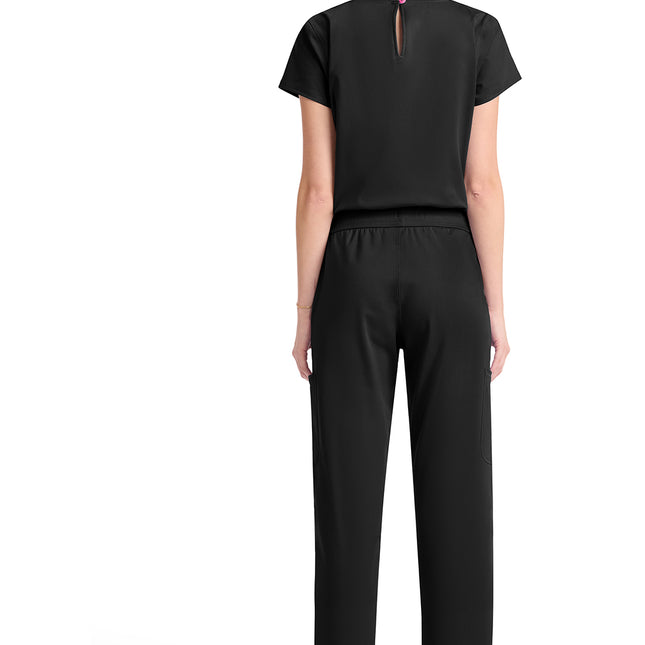 Med Couture Amp Knit V-Neck Jumpsuit MC550 - Black