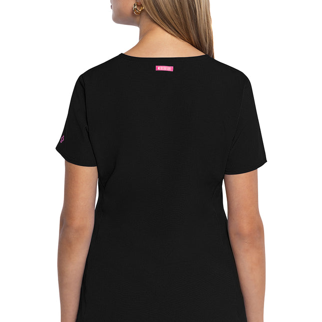 Med Couture Amp V-Neck Top MC702 - Black