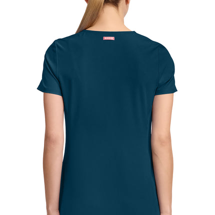 Med Couture Amp V-Neck Top MC702 - Caribbean