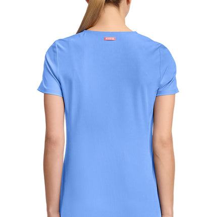 Med Couture Amp V-Neck Top MC702 - Ciel