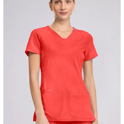Med Couture Amp V-Neck Top MC702 - One In A Melon