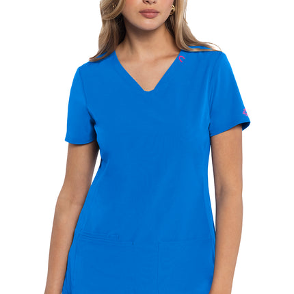 Med Couture Amp V-Neck Top MC702 - Royal