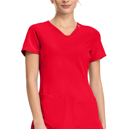 Med Couture Amp V-Neck Top MC702 - Solar Flare