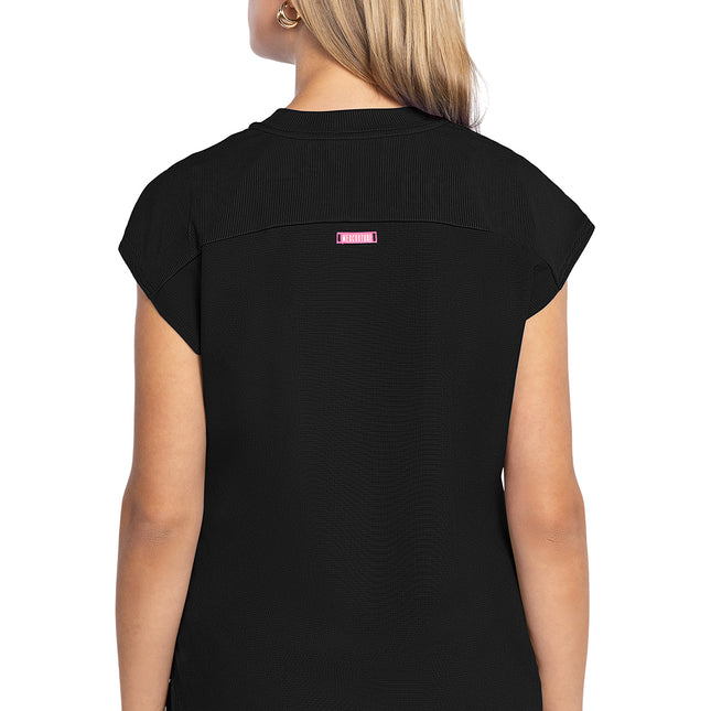 Med Couture Amp Round Neck Tuckable Top MC703 - Black
