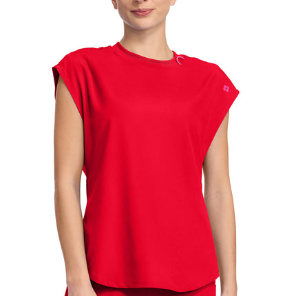 Med Couture Amp Round Neck Tuckable Top MC703 - Solar Flare