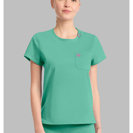 Med Couture Amp Knit Crew Neck Tee MC751 - Mint Condition