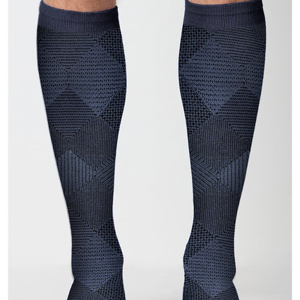 Cherokee Legwear Knee High 15-20 mmHg Compression MLXSUPPORT - Pewter Diamond