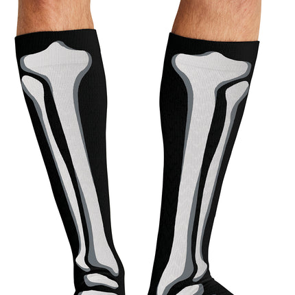 Cherokee Legwear Men's 10-15mmHg Compression Socks MPRINTSUPPORT - Bad To The Bone