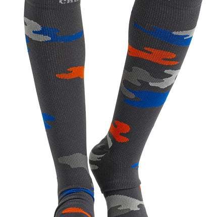 Cherokee Legwear Men's 10-15mmHg Compression Socks MPRINTSUPPORT - Camo Craze