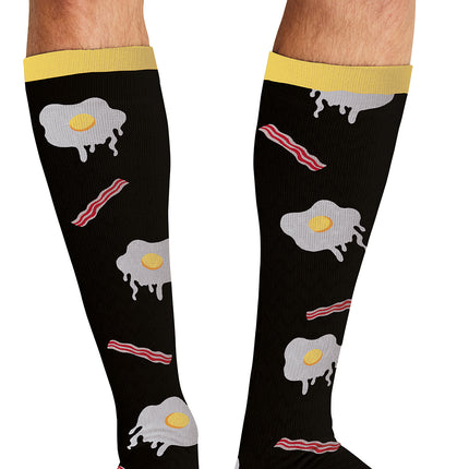 Cherokee Legwear Men's 10-15mmHg Compression Socks MPRINTSUPPORT - Morning Feast