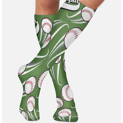 Cherokee Legwear Men's 10-15mmHg Compression Socks MPRINTSUPPORT - Pitchers Be Trippin
