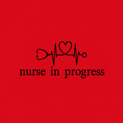 Nurse in Progress Embroidered Sweatshirt