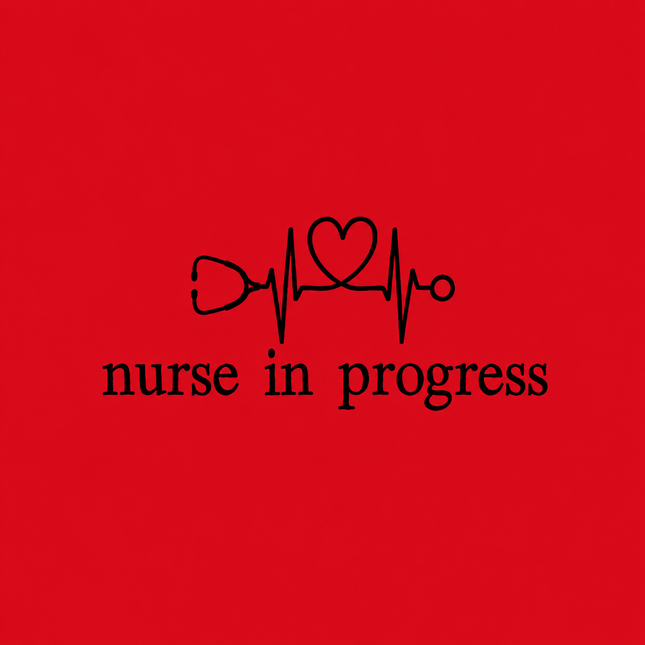 Nurse in Progress Embroidered Sweatshirt