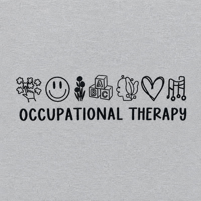 Occupational Therapy Embroidered Icons Sweatshirt