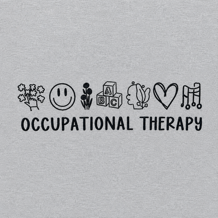 Occupational Therapy Embroidered Icons Sweatshirt