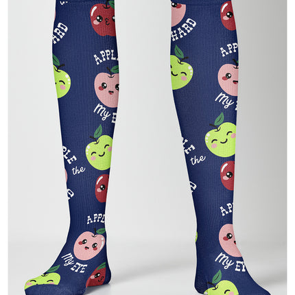 Cherokee Legwear Women's 10-15mmHg Compression Socks PRINTSUPPORT - Apple Of My Eye