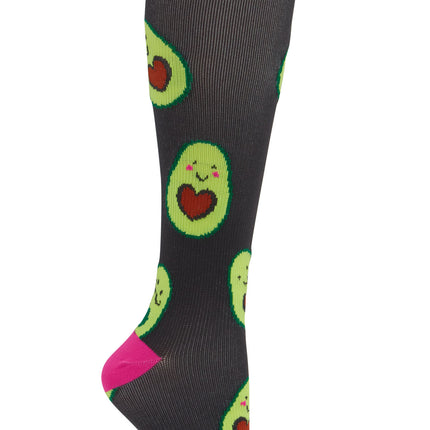 Cherokee Legwear Women's 10-15mmHg Compression Socks PRINTSUPPORT - Avo Cuddle