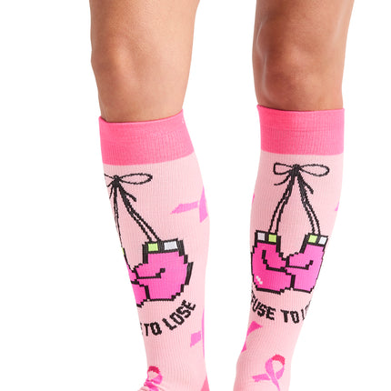 Cherokee Legwear Women's 10-15mmHg Compression Socks PRINTSUPPORT - BCA Fight