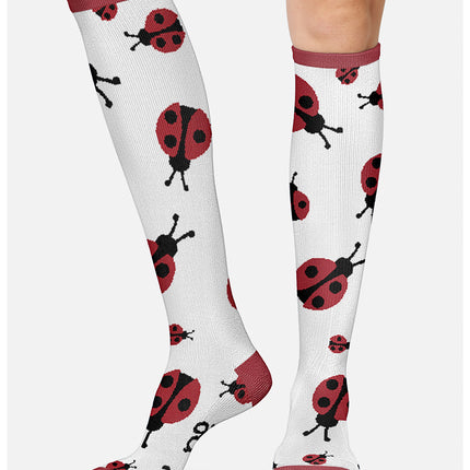 Cherokee Legwear Women's 10-15mmHg Compression Socks PRINTSUPPORT - Don't Bug The Lady
