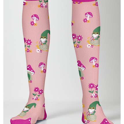 Cherokee Legwear Women's 10-15mmHg Compression Socks PRINTSUPPORT - Gnomes At Home