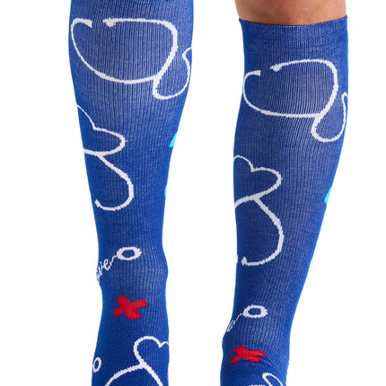 Cherokee Legwear Women's 10-15mmHg Compression Socks PRINTSUPPORT - Healing Thoughts