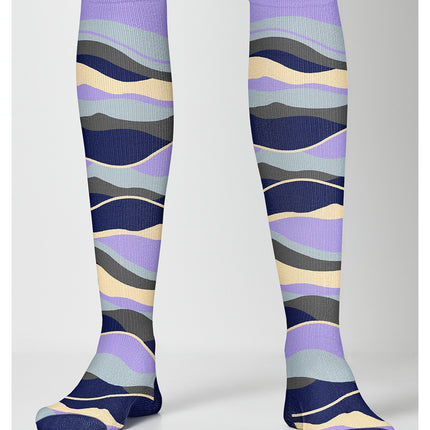 Cherokee Legwear Women's 10-15mmHg Compression Socks PRINTSUPPORT - Landscaped