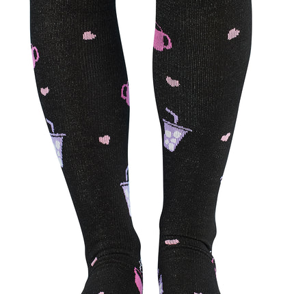 Cherokee Legwear Women's 10-15mmHg Compression Socks PRINTSUPPORT - Nurse Fuel