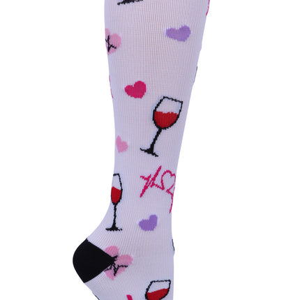 Cherokee Legwear Women's 10-15mmHg Compression Socks PRINTSUPPORT - Off Duty