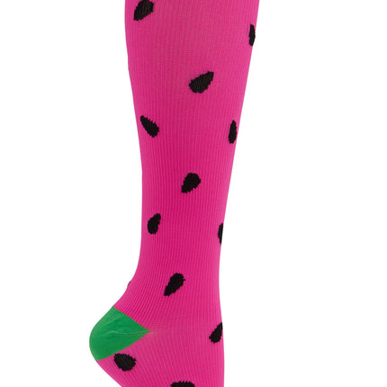 Cherokee Legwear Women's 10-15mmHg Compression Socks PRINTSUPPORT - Sweet Watermelon