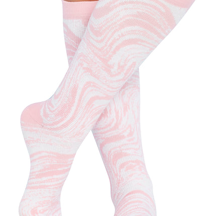 Cherokee Legwear Women's 10-15mmHg Compression Socks PRINTSUPPORT - Tonal Waves