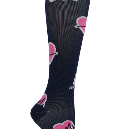 Cherokee Legwear Women's 10-15mmHg Compression Socks PRINTSUPPORT - Trauma Queen