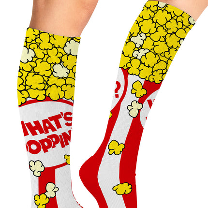 Cherokee Legwear Women's 10-15mmHg Compression Socks PRINTSUPPORT - What's Poppin