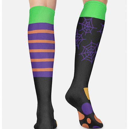Cherokee Legwear Women's 10-15mmHg Compression Socks PRINTSUPPORT - Witching Hour