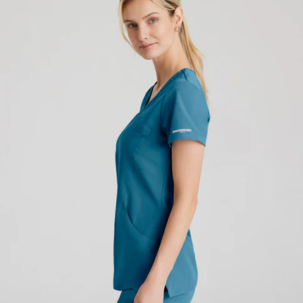 Reliance 3-Pocket Crossover V-Neck Scrub Top