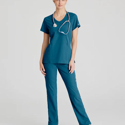 Reliance 3-Pocket Crossover V-Neck Scrub Top