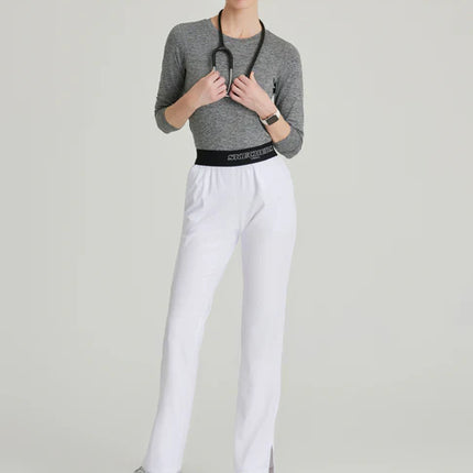 Breeze 3-Pocket Mid-Rise Straight Leg Scrub Pant