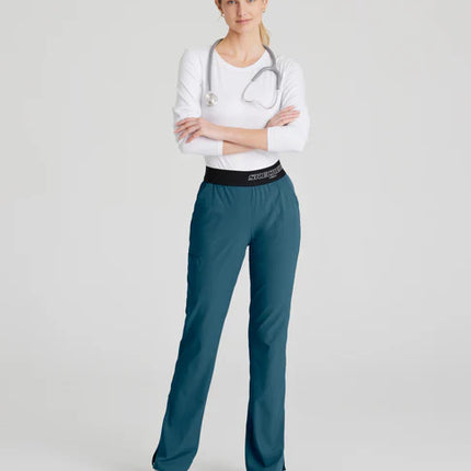 Breeze 3-Pocket Mid-Rise Straight Leg Scrub Pant