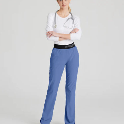 Breeze 3-Pocket Mid-Rise Straight Leg Scrub Pant